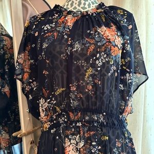 Lucky Brand Blue Floral Floaty and easy dress